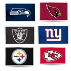 Nfl 100% Polyester Custom Wholesale All Design NFL Banner With Grommets Logo NFL Seattle Seahawks 3 X 5 Flag