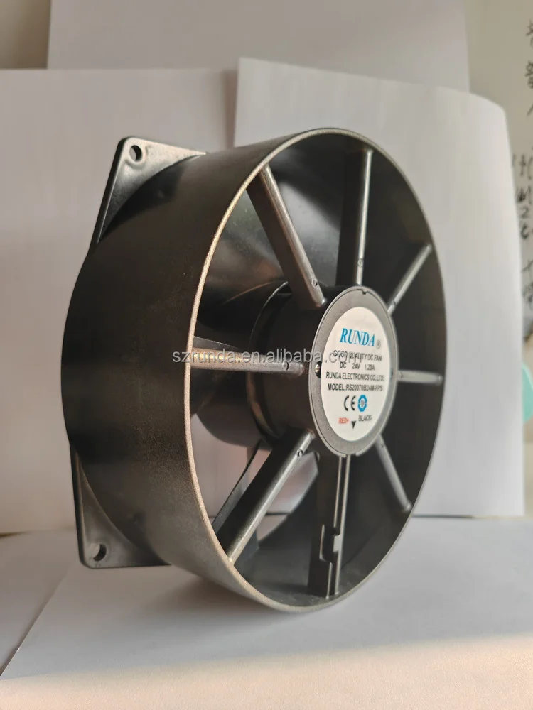 Axial Flow Fan, 200mm, RUNDA, PBT, 200X200X70MM - detail 6
