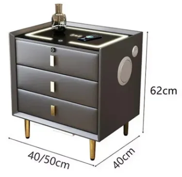 Modern Simple Furniture Solid Wood Smart Nightstands Wholesale cheap bedroom furniture drawer storage smart bedside table