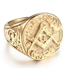 Mens Rings Gold Ring Gold Men Rings Top Latest Design Custom Titanium Steel Mens Masonic Rings Gold Ring