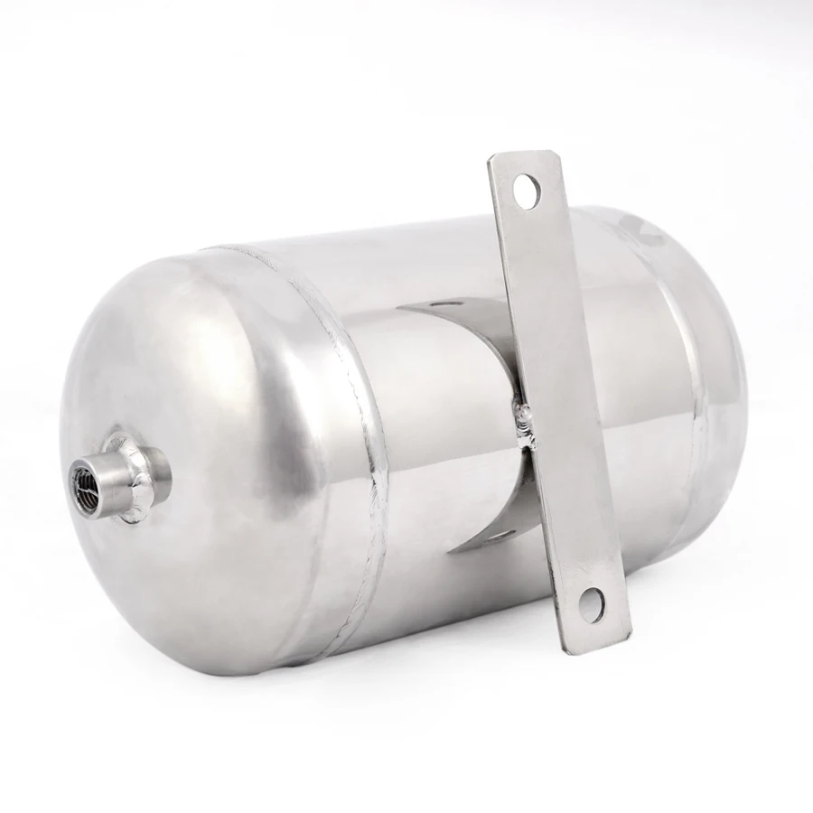 Kundenspezifischer 3L-Edelstahl-Luftbehälter, Luftdruck-Speichertank für Kompressor/Hupe/CNC-Fabrik