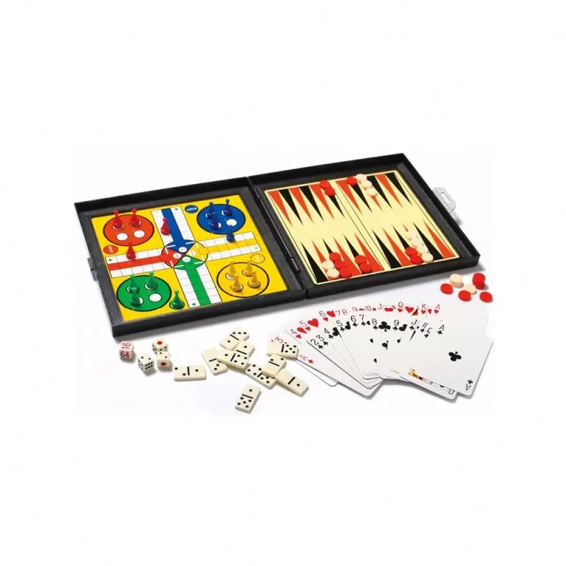 Plastic 7 In 1 Backgammon Chess Game Table Game Portable Magnetic