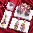 Jewelry Crystal Dubai Bridal Jewelry Set Luxury African Jewelry Set For Women Wedding Party Zircon Women Jewelry Sets