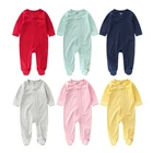 Baby High Quality Full Sleeve 100% Cotton Ropa De Bebes Baby Boys' Girls' Rompers Rompers Baby Clothing