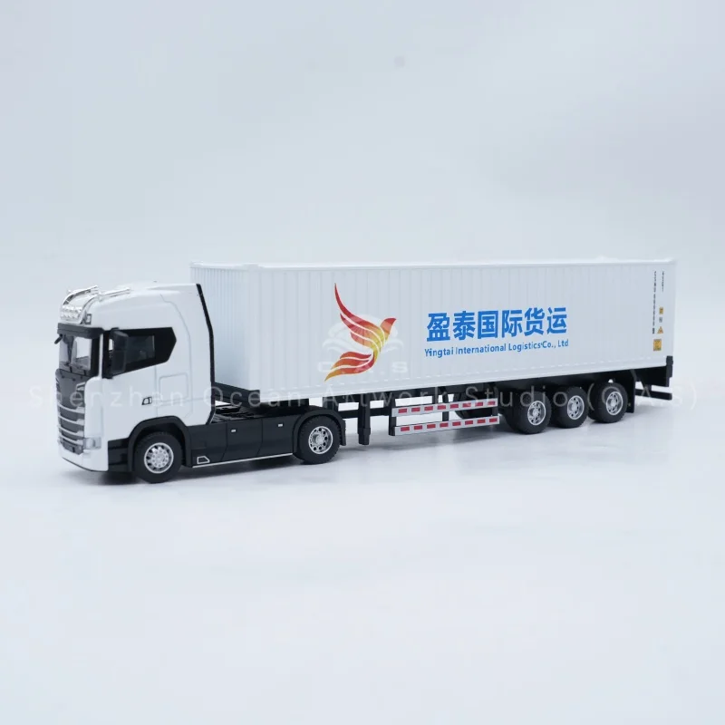 Alloy truck model, exquisite simulation craft, supported custom service. We are factory for production, can make various container truck models. Ideal as business gift, display ornament for logistics and shipping industry.Amber@vesselmodel.com Tel: +86 18038048785