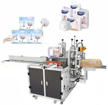 Factory Manufacturing Semi Automatic Baby Diaper Packing Machine Women Sanitary Pads Pouch Packing Machine