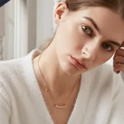 Jewelry SP-LAM Luxury Necklace Stainless Steel Cubic Zirconia Personalized Chain Link Necklace Jewelry Women