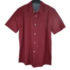 Sale Shirt Short ST210618 Factory Direct Sale Cotton Oxford Shirt Casual Men Shirt Red Dot Short Sleeve Shirt For Man