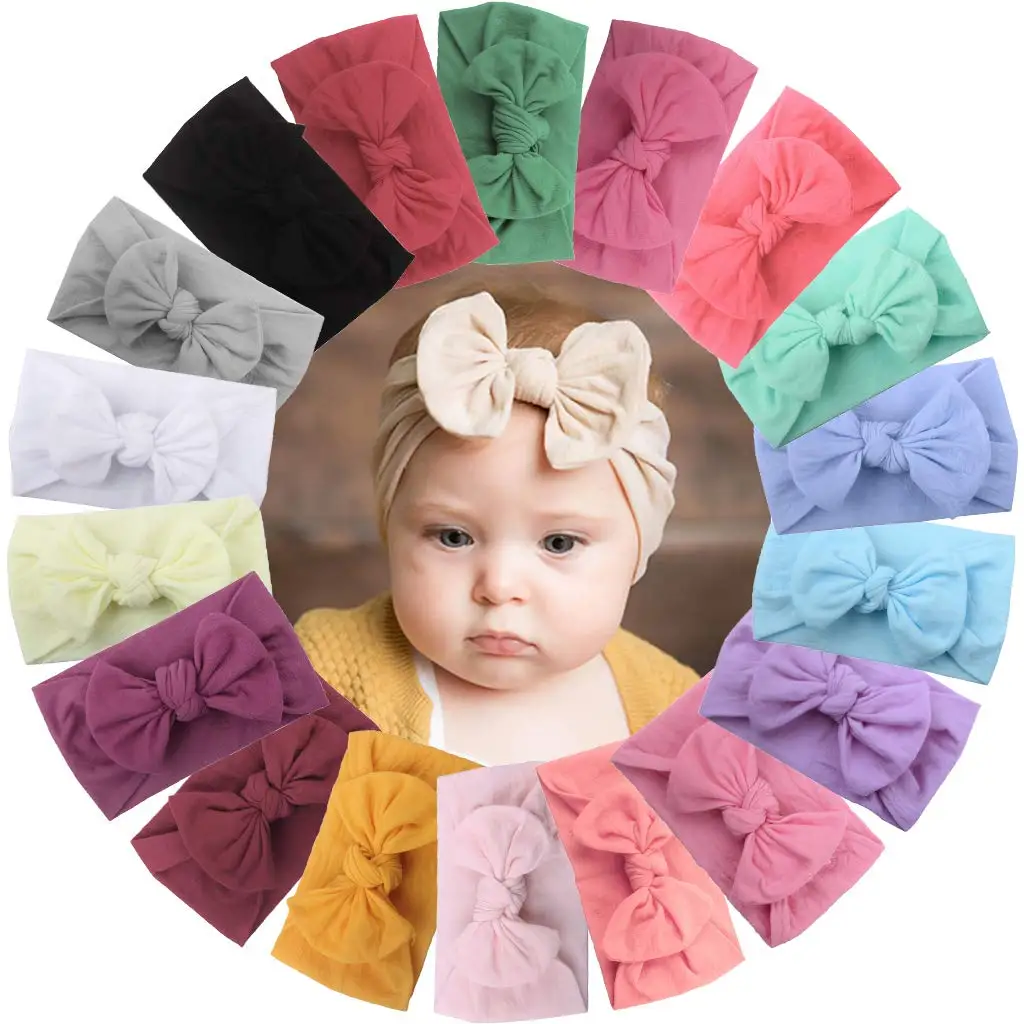 Buy Wholesale China Newborn Baby Girl Headbands With Hair Bows Cute  Headwear Hair Accessories For Toddlers Newborn Baby Girl Headbands At USD  Global Sources | 10 Pieces Baby Headband Baby Girl Nylon