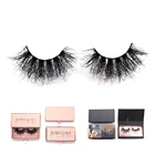 Eyelashes Z006-665 Wholesale Fluffy Wispy 25 Mm 3d Mink Luxury Eyelashes And Packaging Vendor