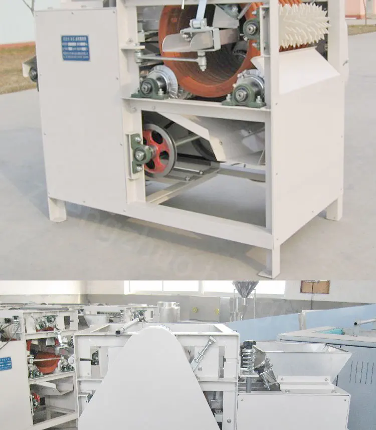 Small Automatic Wet Nuts Green Pea Soya Broad Mung Beans Peanut Almond Skin Peeling Machine manufacture