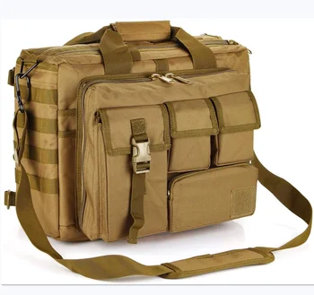 BSCI Factory Military Briefcase 15.6 inch Men Messenger Bag laptop bag Tactical Briefcase Laptop bag computer
