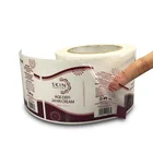 Adhesive Sticker Printed Labels Adhesive Custom Printing Round Adhesive Clear Transparent Vinyl Label Sticker