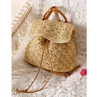 Bags Handmade Wicker Woven Backpack Rattan Bags For Women