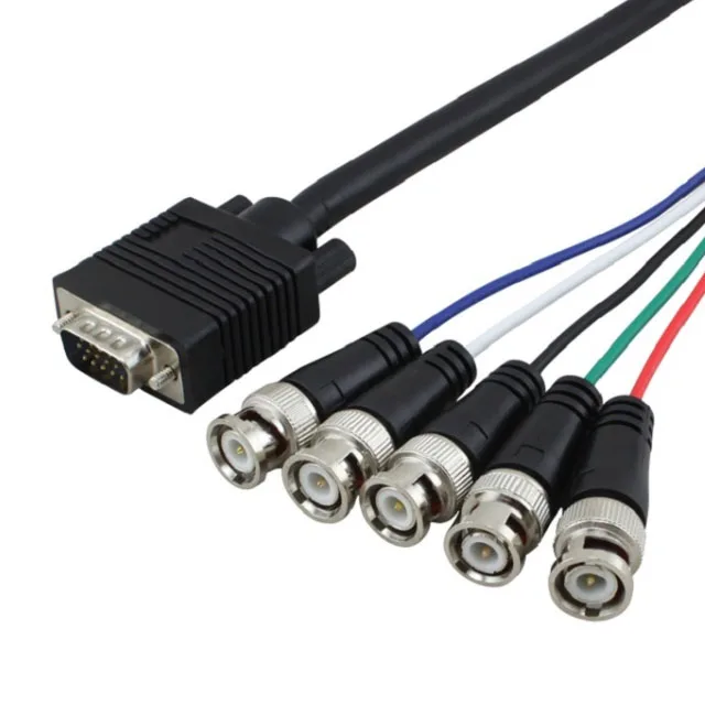 Vga Male Ke 5 Bnc Female Breakout Cable 