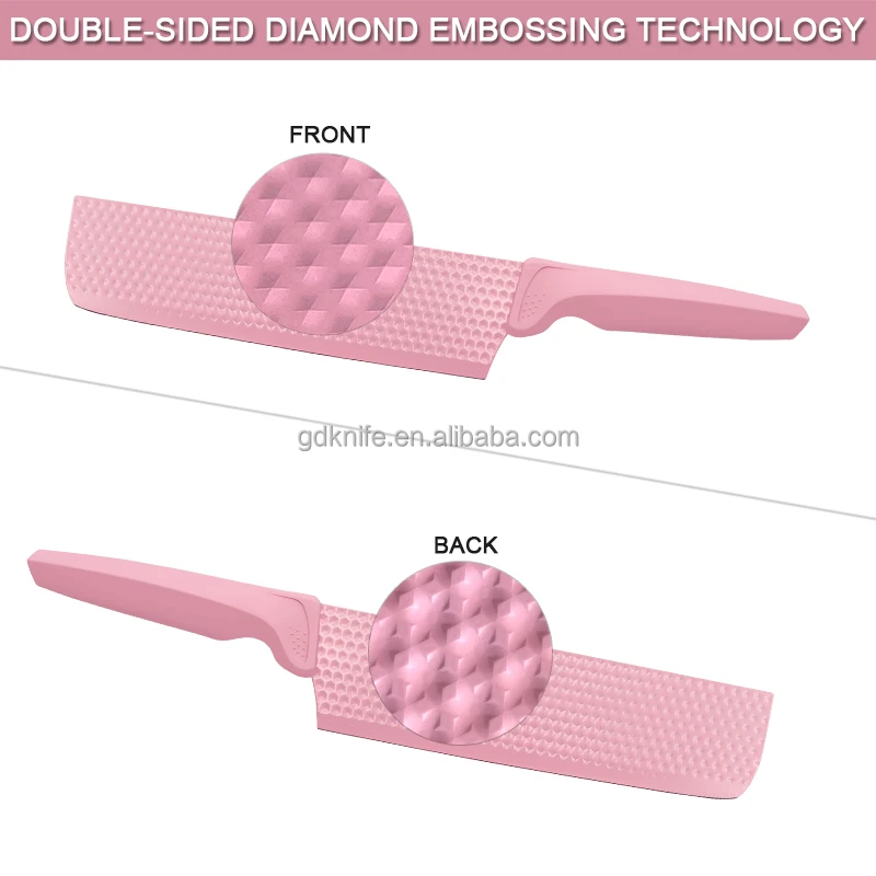 Low MOQ Factory Sales  Stainless Steel color Coating chef Kitchen Knife Set with gift box