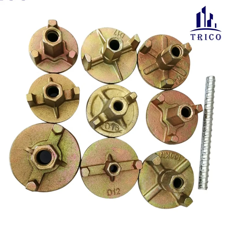 Hebei Trico Construction Concrete Formwork Tie Bar D15 #45 Q235 Steel Tie Rod for Formwork Tie System