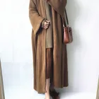 Cardigan Cardigan Woman Sweater Fashion Oversized Loose Flare Sleeve Knee Length Women Cardigan Knit Sweater