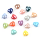 Beads Fashion 3D Heart Beads Loose Ceramic Beads For Jewelry Making Porcelain