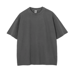 Wholesale 100% Cotton Blank T-shirts Custom Graphic Printing Men Acid Wash T shirt