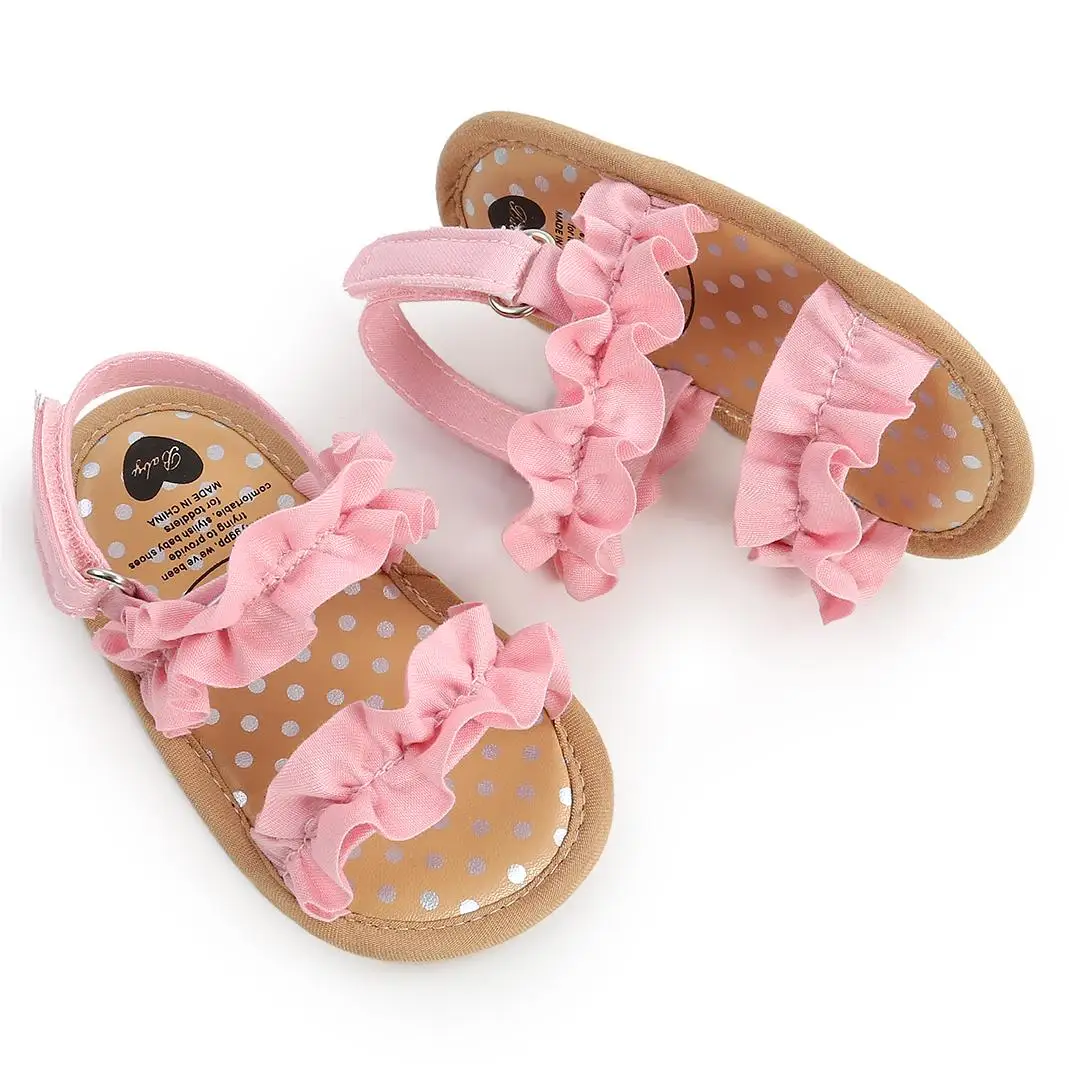 2023 Fashion Cute Princess Fancy Baby Dress Shoes Cotton Soft Sole Breathable Sandals Slippers for Baby Girl