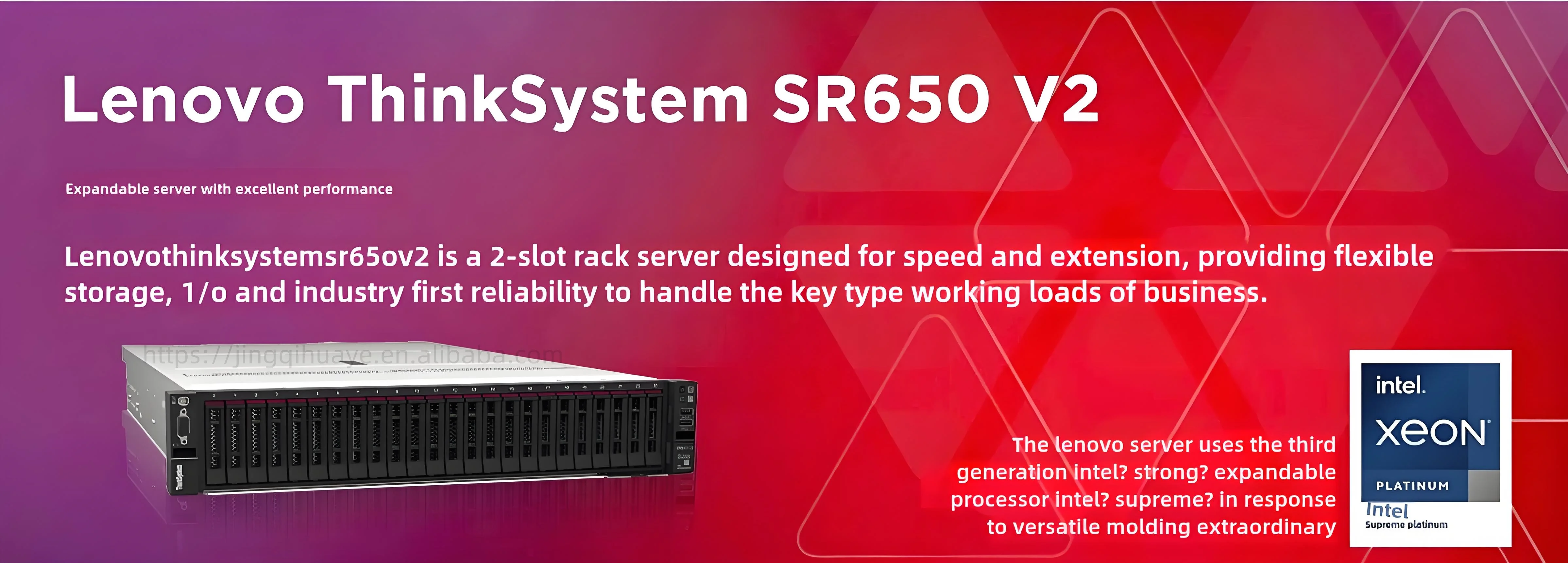 Refurished Lenovo Sever SR650 V2 3rd Gen 32 DDR4 750W 2U Rack with 20 SFF on Sale