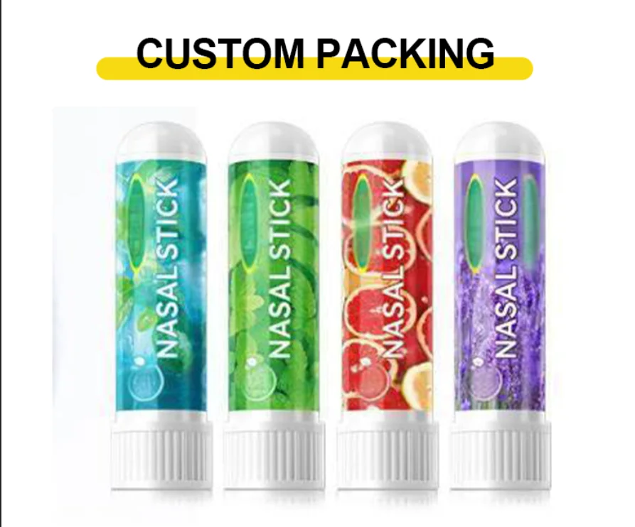 Medical Grade Nasal Inhaler Stick for Nasal Congestion Good Quality Cooling Refreshing Stick Convenient Carry-on Inhaler Tube manufacture
