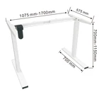 School Desk Frame Multifunction Adjustable Stand Laptop Height School Study Single Motor Desk Frame