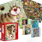 Puzzle Adult Puzzles 1000 OEM Puzzle Factory Sublimation Printed Custom Jigsaw Puzzle 1000 Pieces Adult