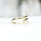 Ring Jewelry Amazon Wedding Pearl Ring Hot Sale Women 14K Gold Plated High Quality Fashion Jewelry Wholesale