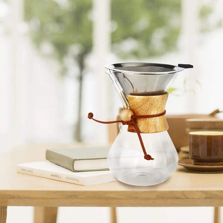 Cafetera De Vidrio Con Filtro Permanente,400ml - Buy De Servidor,Servidor  De Café,Pour Por Servidor Product on Alibaba.com
