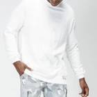 Cotton Long Wholesale Print Logo Plain Cotton White Tshirt Men Blank Long Sleeve White T-shirt 100% Cotton
