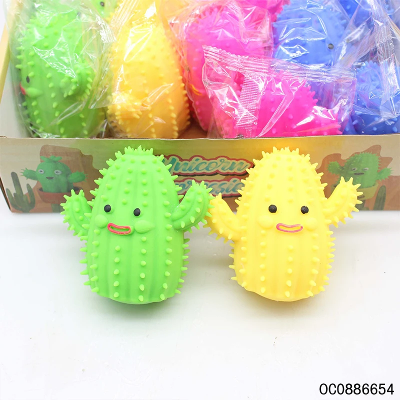12pcs cactus design wholesale fidget toys new novelty squishy toys stress for kids children