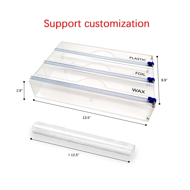 Factory Outlet kitchen tool plastic dispenser cling film slider cutter cling film cutter