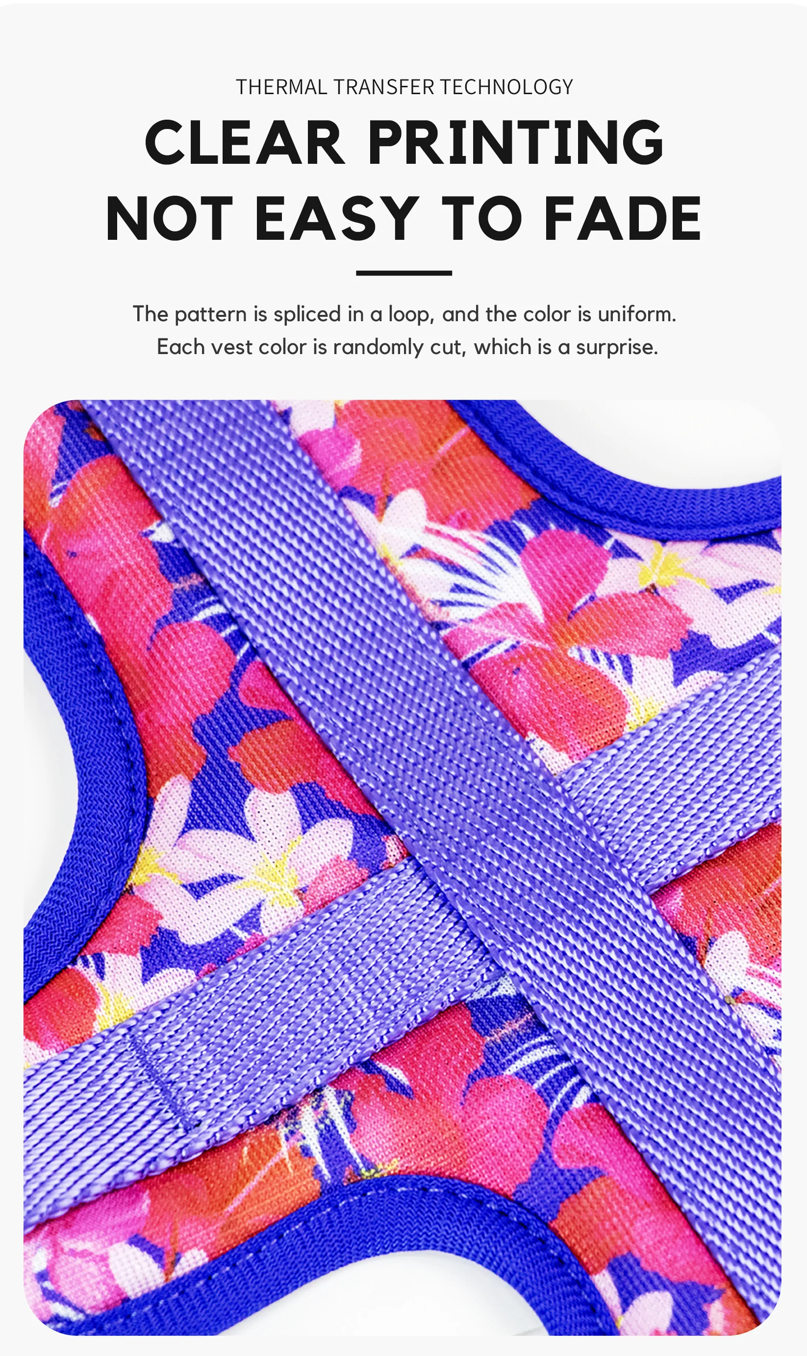 Kingspeed New Upgraded Tarrow Dog Vest Puppy Harness With Colorful Printing Dog Harness Hot Sell Pet Vest