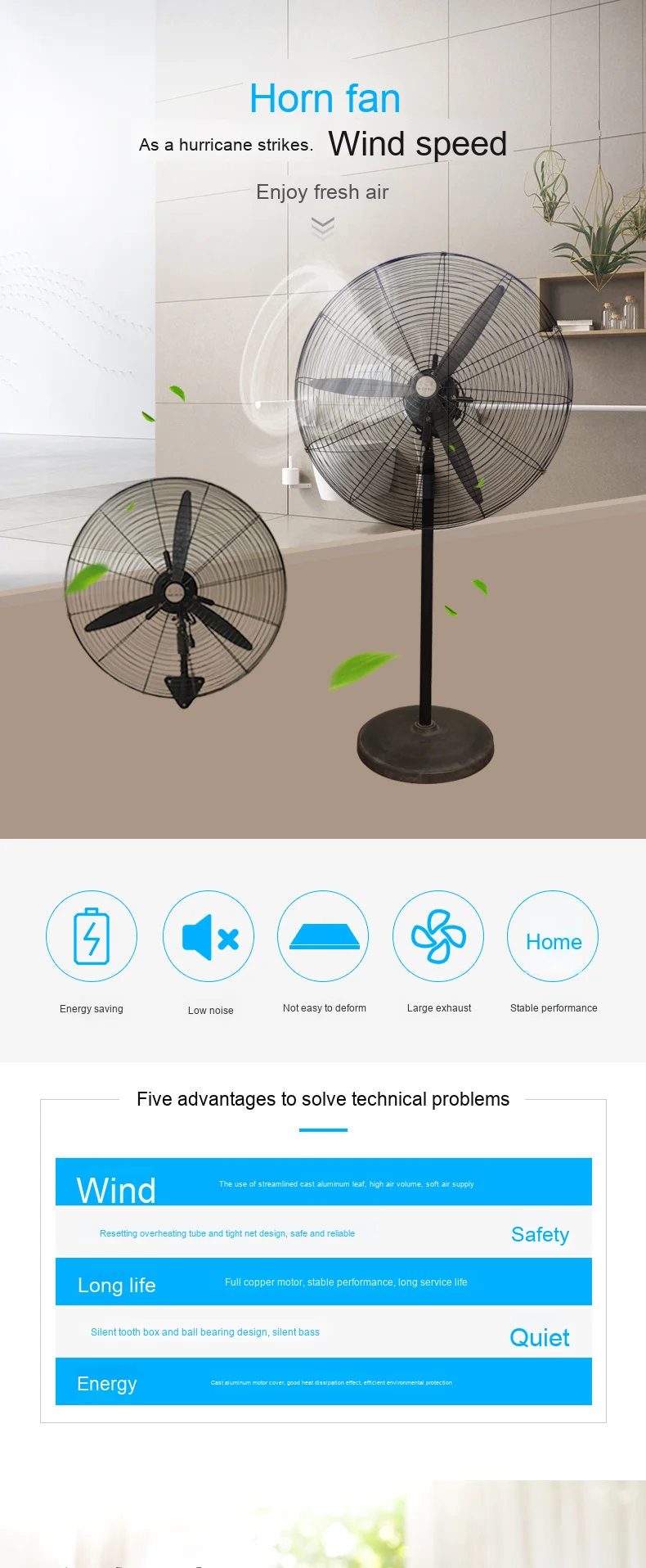 Industrial Fan, 20", 30" - detail 2
