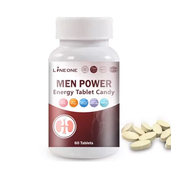 Men Power Tablets Energy Candy Capsules OEM Natural Peruvian Black Maca Dietary Supplement booster Herbal Pills for men
