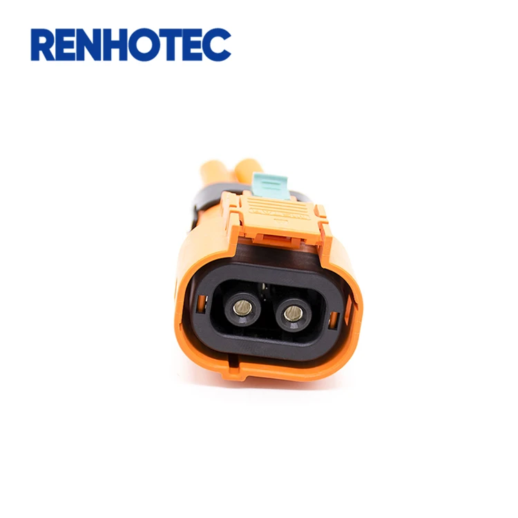 High Voltage Resistance Connector Terminal 50A HVIL Electrical Plastic Plug Socket