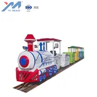 YIMIAO Used Backyard Fairground Rides Electric Train Amusement Park Battery Steam Track Train For Sale