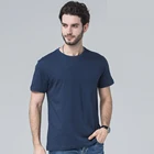 Men Plain Blank Tshirts High Quality OEM Men Plain T-shirt Custom Printing 100% Cotton Casual Tee Blank Tshirts