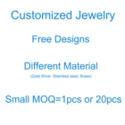 925 Silver Necklace Silver Horseshoe Shape 925 Silver Micro Pave Cubic Zirconia Pendant Necklace Custom Jewelry