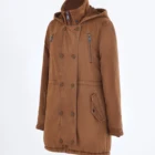 Women Coat Women Winter Cotton Jacket Casual Garment Dye Durable Using Coat