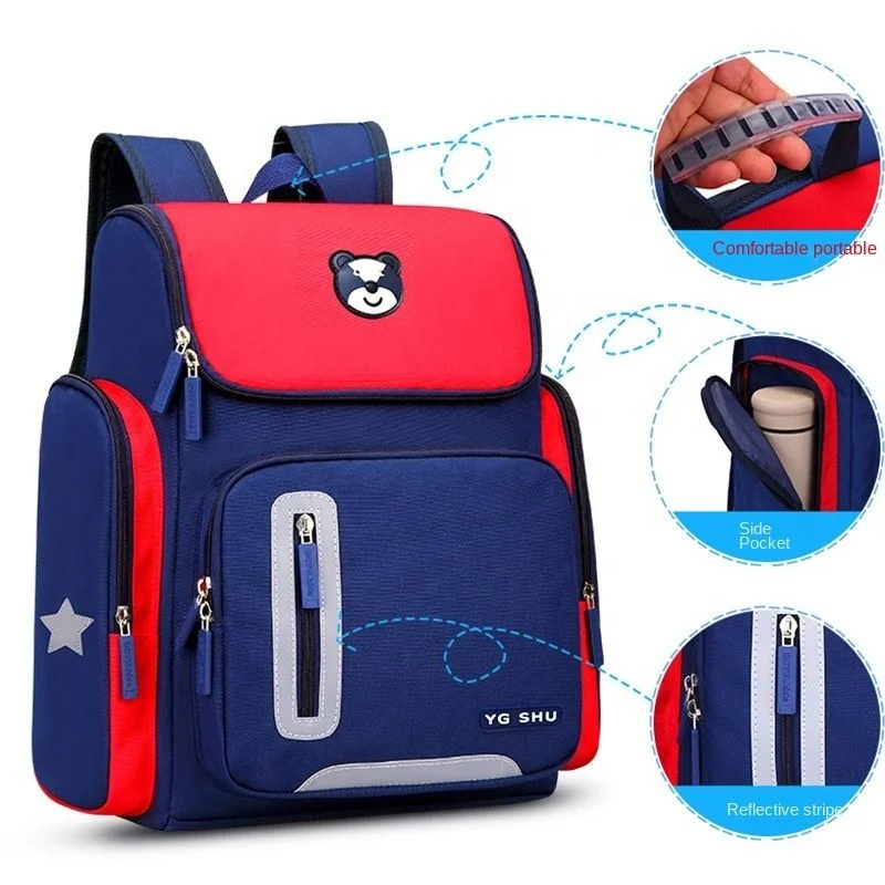 Amiqi HL-6398 Wholesale Supplier Durable Waterproof Bookbag Oem Kid Backpack School Bags Teenager Custom Backpack With Logo