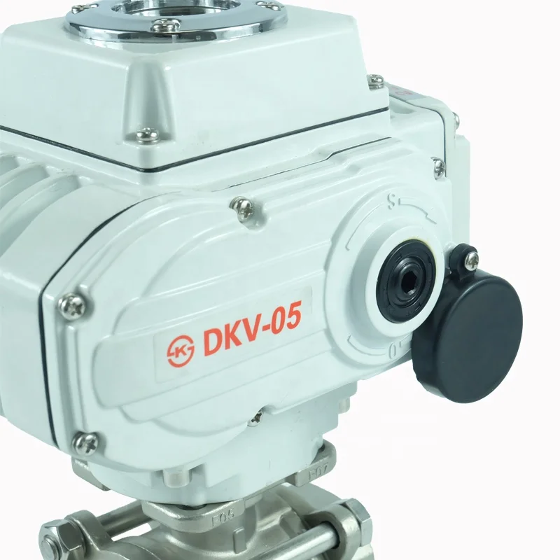 Dkv Electric Pc Ball Valve Stainless Steel Motorized Flow