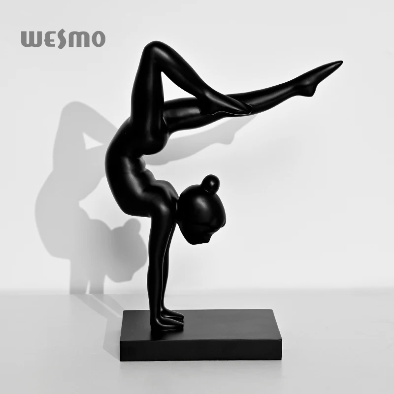 Yoga women Tabletop art resin sculpture desk decorative object bathroom decor luxury Statue Sculpture Home Decoration