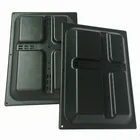 Storage Tray Plastic Plastic Vacuum Formed Plastic Tray Wholesale Large Vacuum Forming Black Storage Tray Custom Square Plastic Packaging Tray