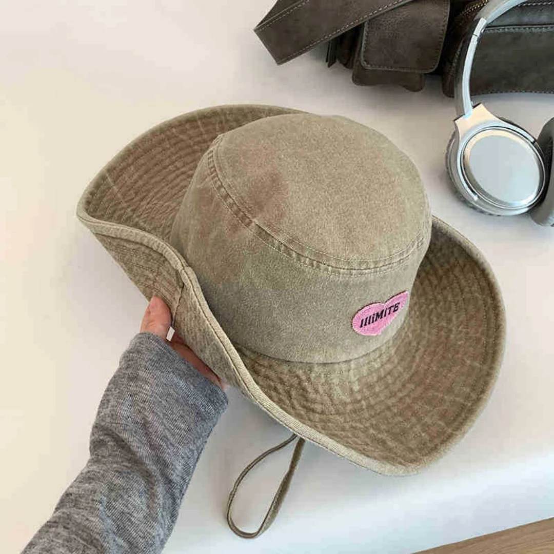 Artistic Bucket Hat Classic Versatile Comfortable Breathable Sun Shade Daily Outings Fashion Style