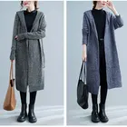 Real 2022 Autumn And Winter Plus Size Coat Women's Loose Long Sleeve Cardigan Sweater Knitting