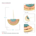 Earrings Summer Trendy Statement Earrings Big Fan Shape Inspired Earrings Women For Jewelry Earrings