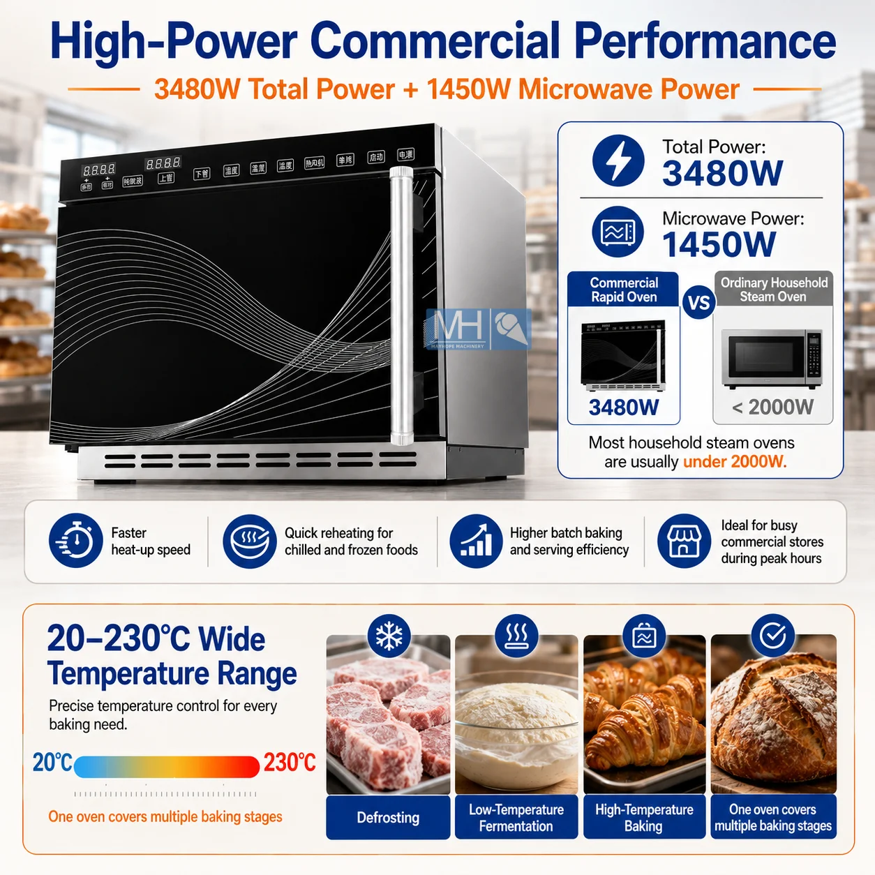 Thawing Equipment, 220 V, 3480W - detail 2